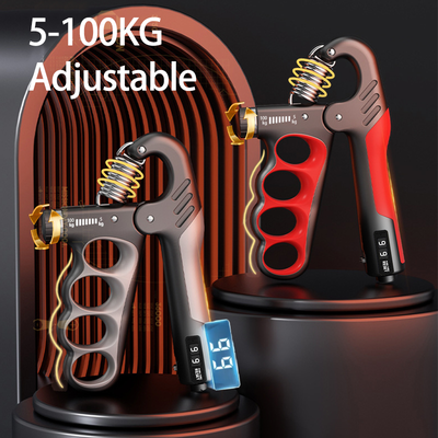 Discount Dollar Deals Adjustable Hand Grip Strengthener Fitness Grip Training Tool For Enhanced Strength And Recovery basic gray