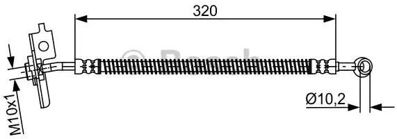 Bosch 1 987 481 869 Brake hose