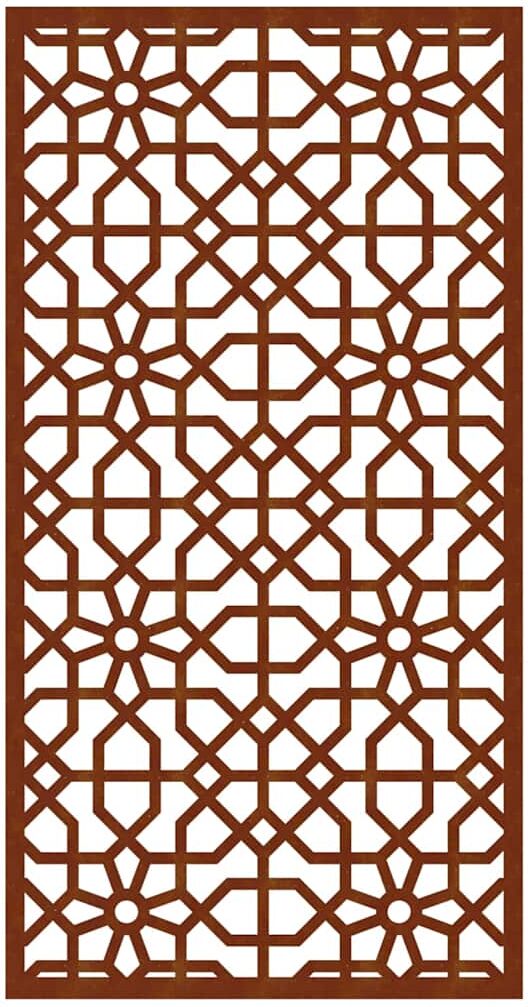vidaXL Décoration murale jardin 105x55cm acier corten design mauresque