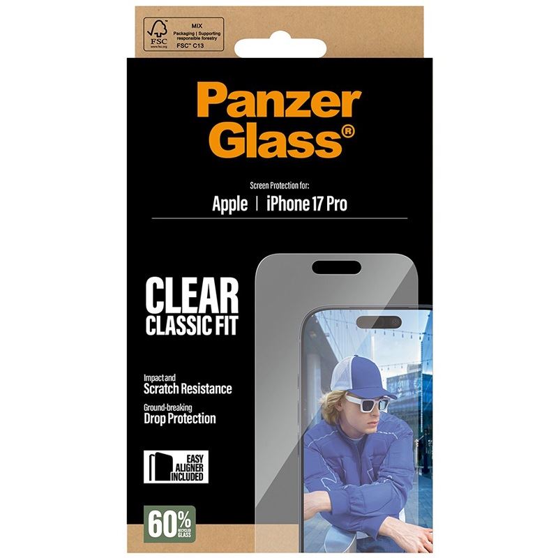 PanzerGlass SCREEN PROTECTOR IPHONE 17 PRO CLASSIC FIT W. EASYALIGNER