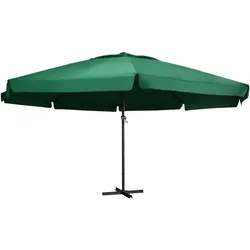 Helloshop26 - Outdoor-Sonnenschirm mit Aluminiummast 600 cm grün 02_0008242