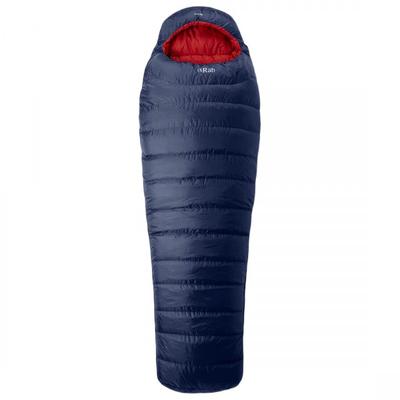 Rab - Ascent 400 - Daunenschlafsack Gr bis 185 cm Körperlänge Zip: Left Blau/Rot