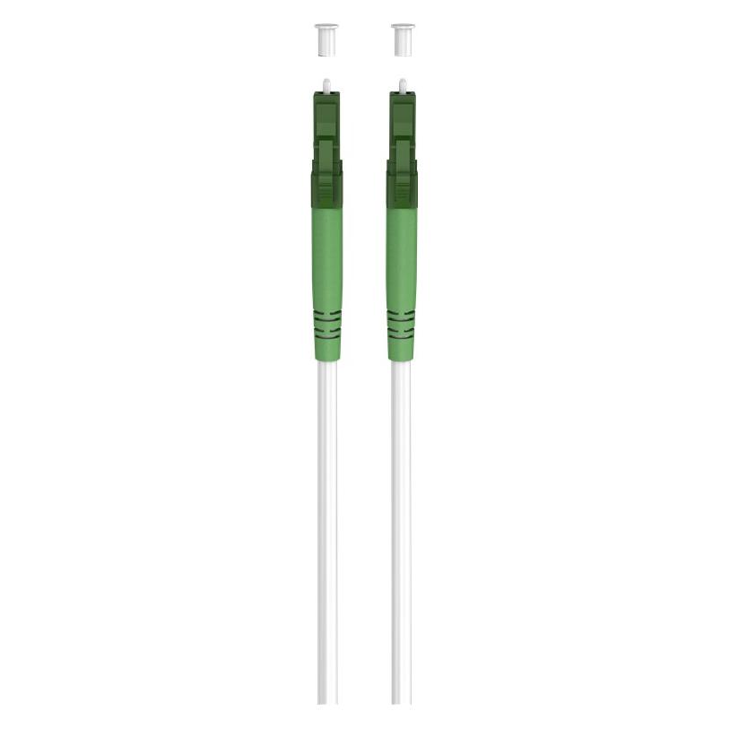 Goobay Glasfaserkabel FTTH, Singlemode OS2 White, weiss Simplex, 1 m (1 m) (59584)