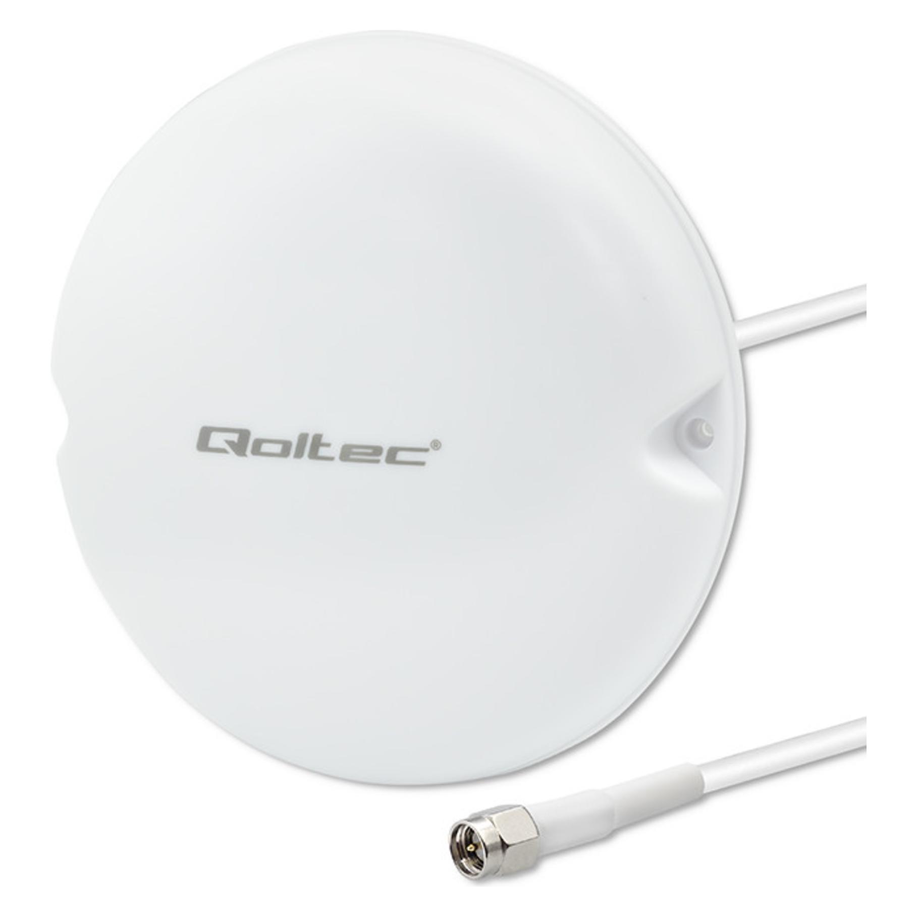 Qoltec 5G LTE Deckenantenne 5dBi, 50W, Indoor (5G) (57050)