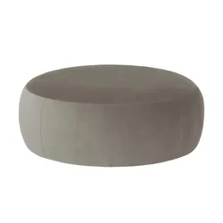Samt Hocker  Amadi , grau , Maße (cm): B: 105 H: 40