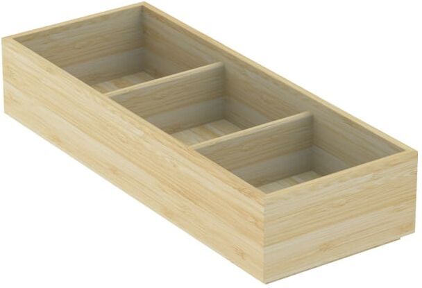 Geberit Schubladeneinsatz 503194001 12,7x6,7x32,9cm, H-Unterteilung, bambus / lackiert