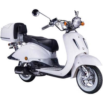 Motorroller GT UNION "Strada 45", weiß (weiß, schwarz), Motorroller, 45 km/h, Luftgekühlter Motor, B:88cm H:111cm L:189cm