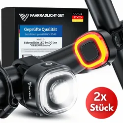 Fahrradlicht LED Set 30Lux "ORBIS One" - Neu,oft gekauft,Zubehör