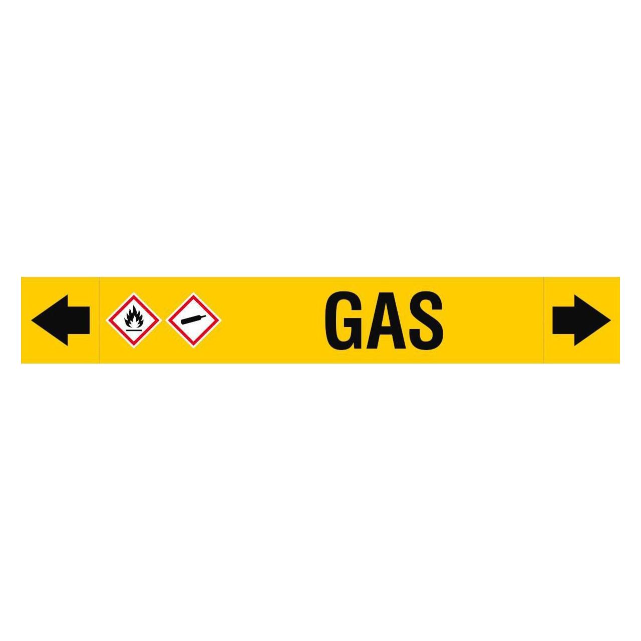 Brady ASME - Rohrmarkierer - Gas (ASMEPM-100X690MM-GAS)