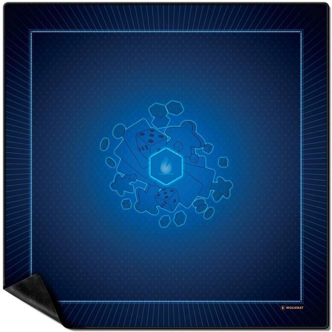 Wogamat Tapis Multijeux Bleu Taille 3 (92x92cm) - Playmat