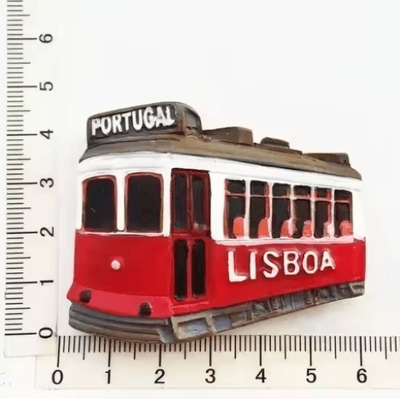 Inspire Picks Portugal Souvenir Fridge Magnets Lisbon Tram & Porto Travel Collection 2