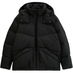 Marc O'Polo Denim Herren Winterjacke - Woven Outdoor Jackets, gesteppt, Kapuze Schwarz / XL