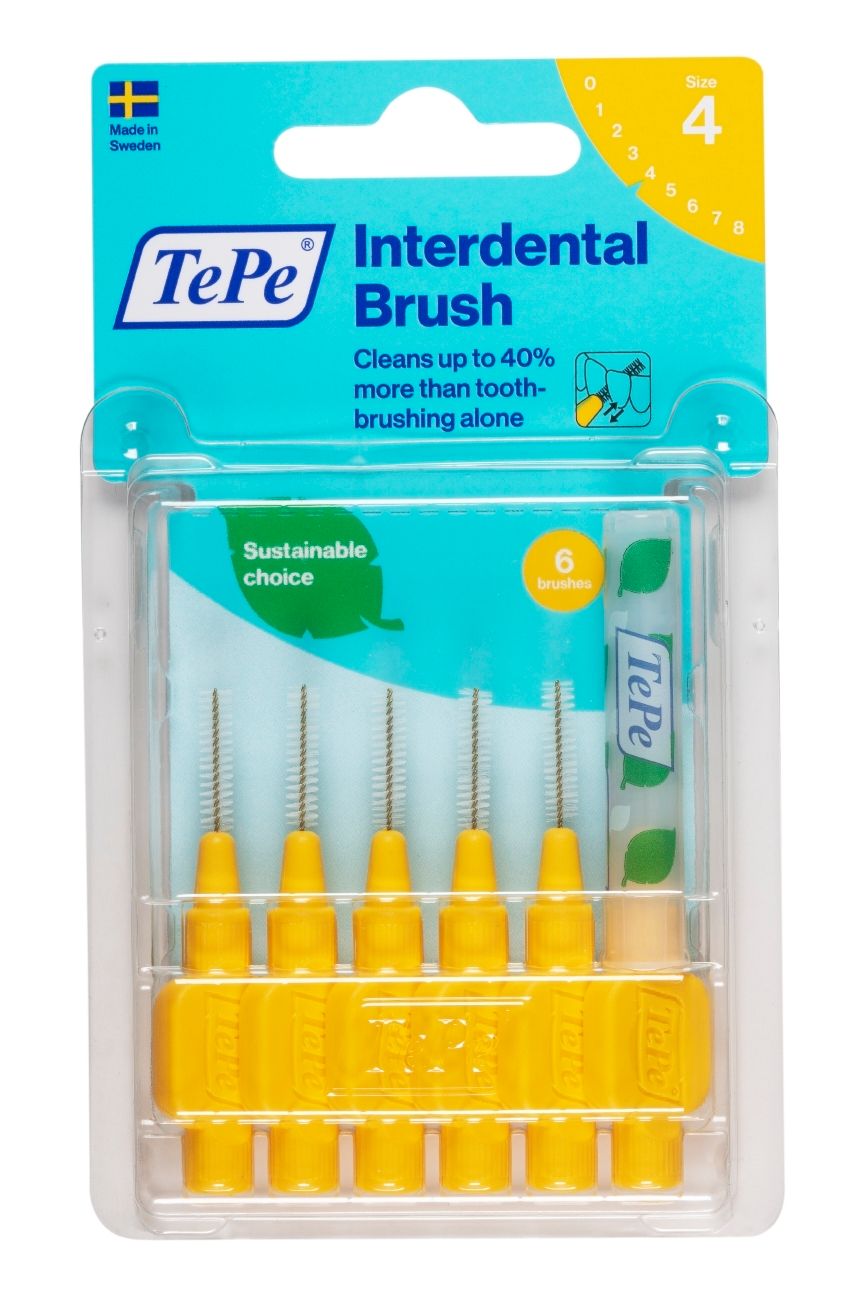 Tepe Interdentalbürste 0,7mm gelb 6 St Zahnbürste