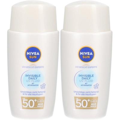Nivea Sun UV Specialist Invisible Daily Fluid LSF 50+ 40ml x2 2x40 ml