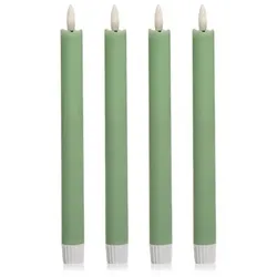 ELAMBIA 4 LED-Tafelkerzen Flamme Luma 5h-Timerfunktion Höhe 24,5cm, Ø 2cm