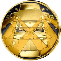 Frankreichs Goldmünze 70 Jahre Citroën DS