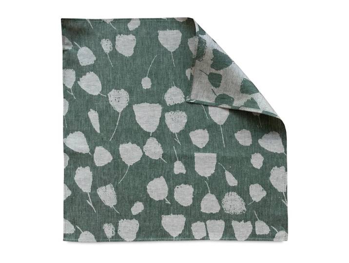 Fine Little Day Torchon Bouquet 58x58 cm Vert-blanc