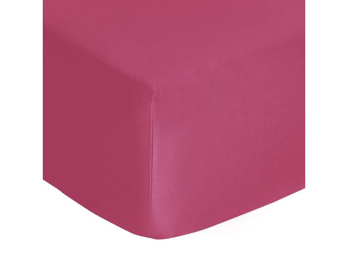 Drap housse coton clématite 160x200 cm