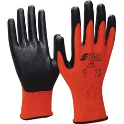 Nitras Handschuhe Nitril rot / schwarz Foam Gr. 11 - 3510-11
