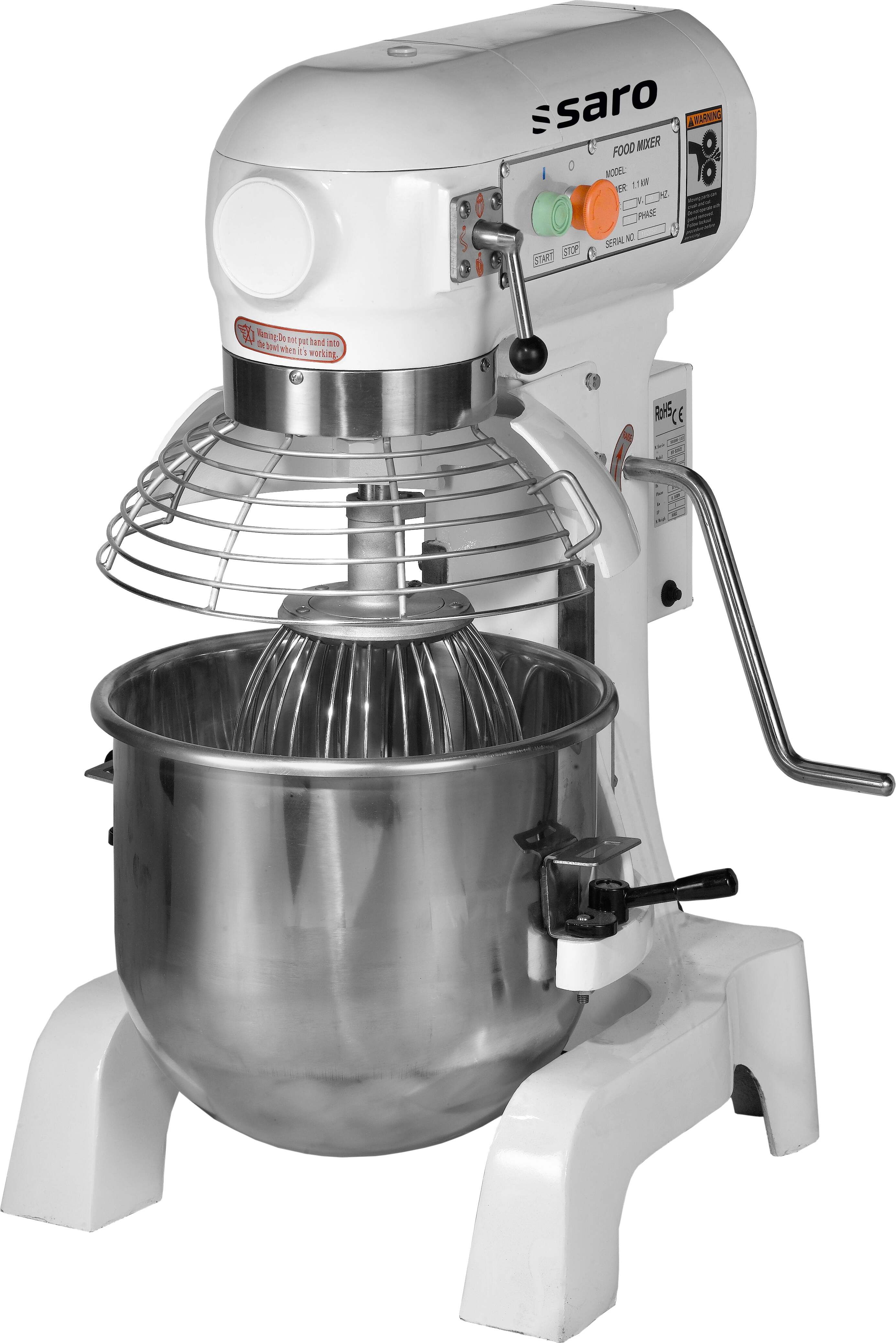 Saro PR 20, Standmixer, Edelstahl, Weiß, Mixen, Tasten, Edelstahl, Stahl, 1100 W