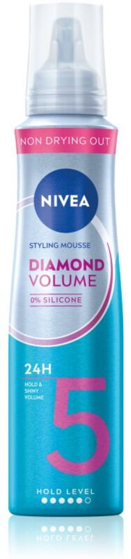 NIVEA Diamond Volume mousse fixante pour donner du volume et de la brillance 150 ml