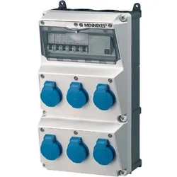 Mennekes, Baustromverteiler, Steckdosen-Kombination 930001 AMAXX AMAXX CEE-Steckdosen-Kombination 4015394223290 (6x)
