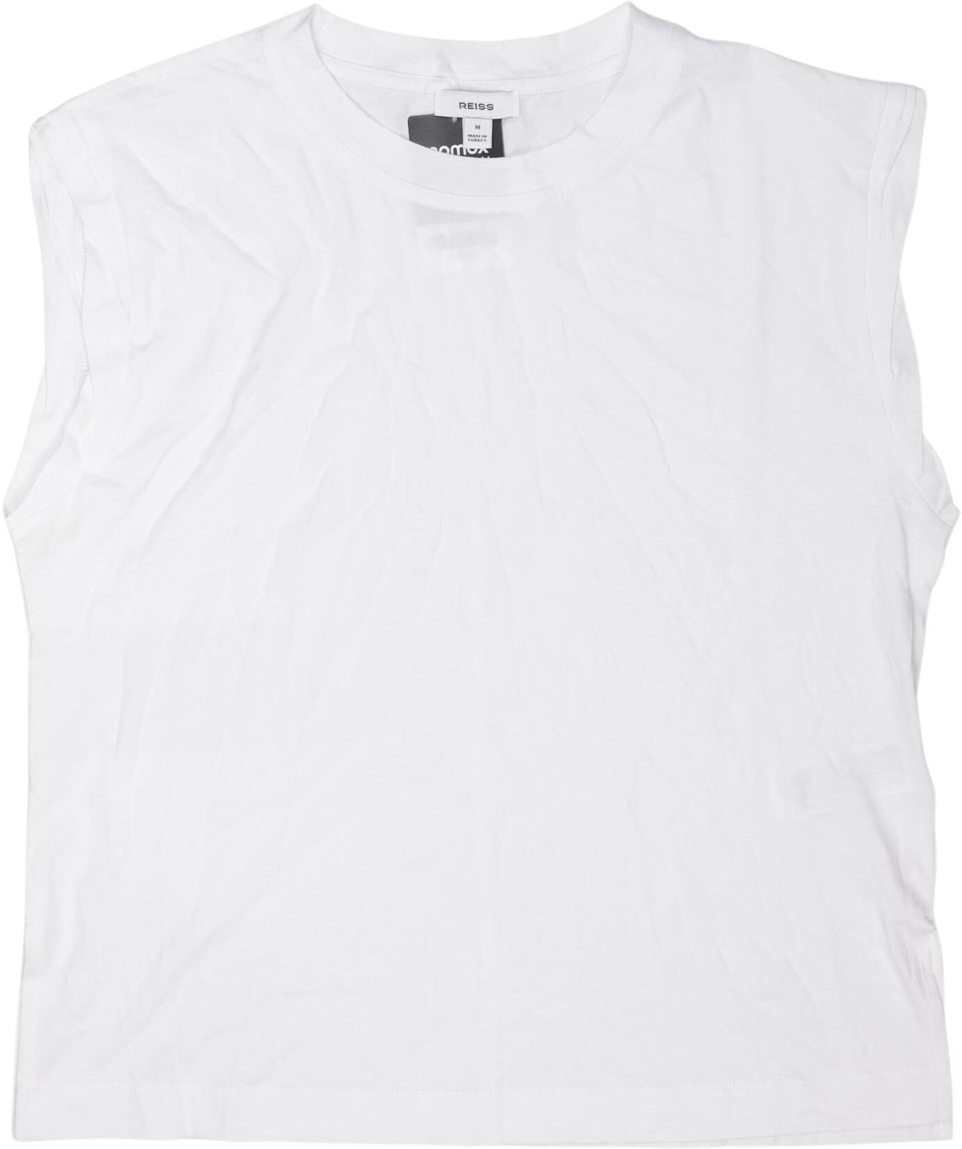 Reiss Damen Top, Weiß, Gr. M, Baumwolle - Second Hand