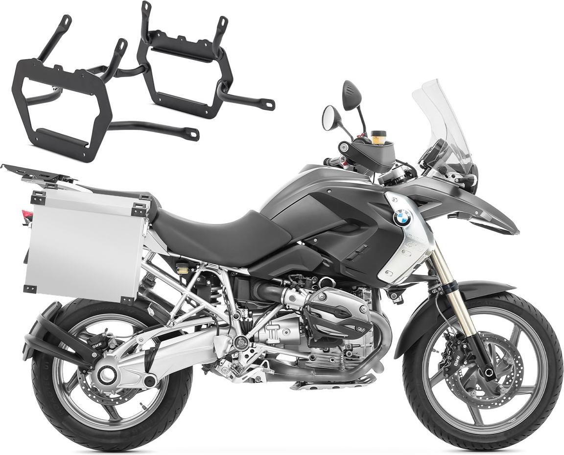 Set Alukoffer + Kofferträger passend für BMW R 1200 GS 04-12 / Adventu