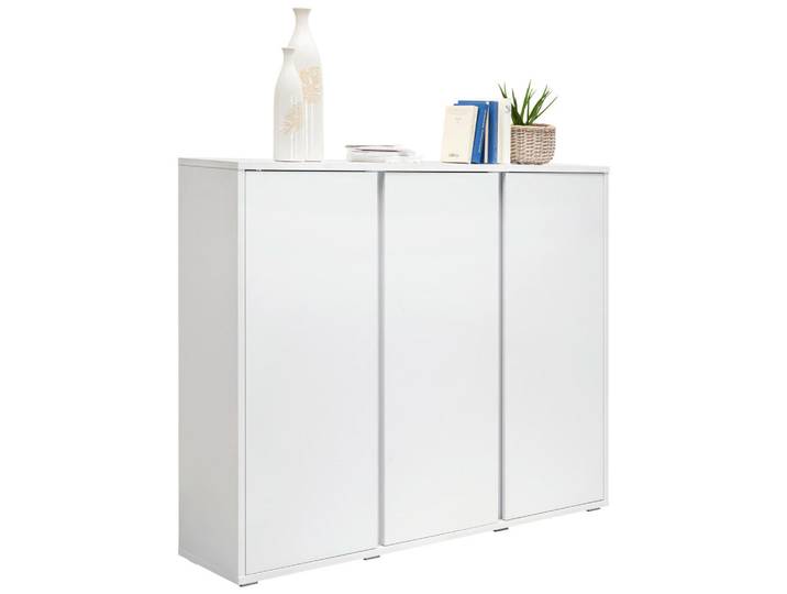 Xora Schuhschrank, Weiß, 18 Fächer, 145x120x34 cm, Typenauswahl, Garderobe, Schuhaufbewahrung, Schuhschränke
