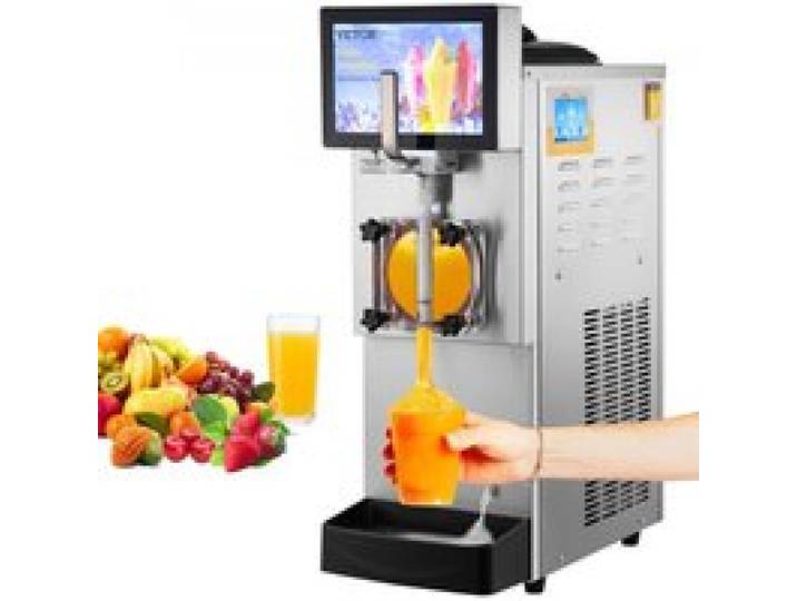 VEVOR 8 L Kommerzielle Slusheis Maschine, Slushgerät mit 17~23 L/Std. Slush Slushy Maschine, 1200 W Slush Maker Maschine 54 kg Slush Eismaschine Edelstahl Slushy Maschine 635 × 290 × 860 mm
