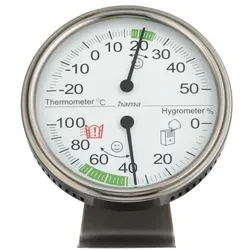 Hama Thermo-/Hygrometer »Tahiti« silber silber