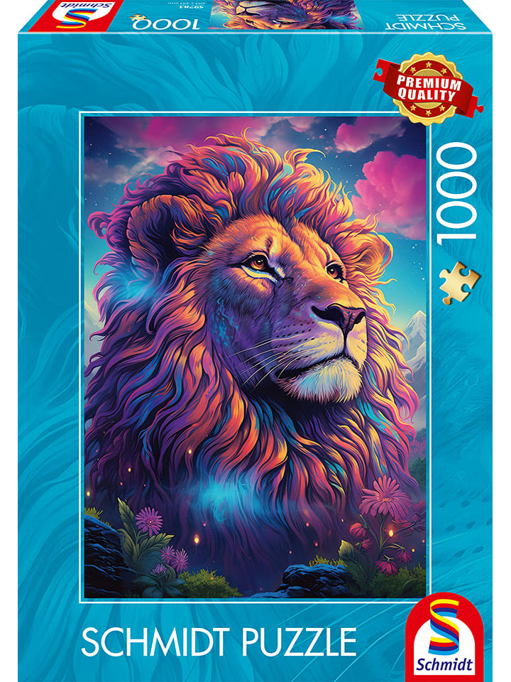 Schmidt Spiele 1.000tlg. Puzzle "Löwe im Farbenwind" - ab 12 Jahren - onesize