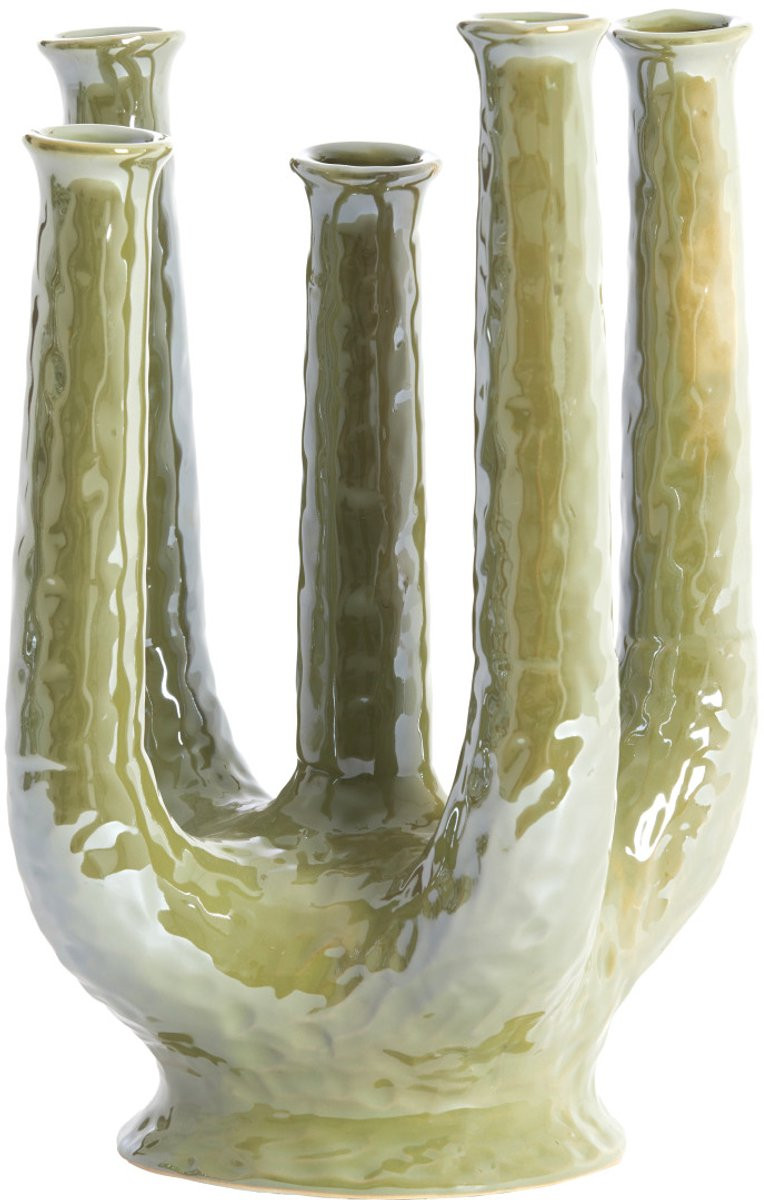 Light & Living Vaas LEONJO Groen H 36 cm x B 24 cm x D 18 cm