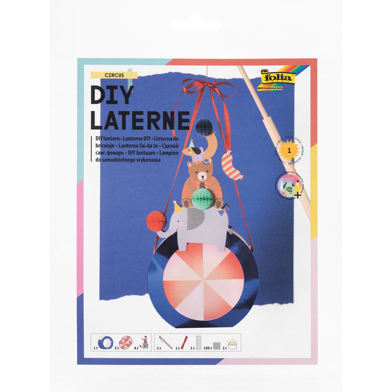 folia Bastelset Circus mehrfarbig