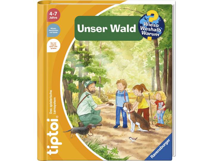 Kinderbuch RAVENSBURGER tiptoi WWW Unser Wald , bunt (weiß, neutral), Bücher, Kinderbuch, Made in Europe