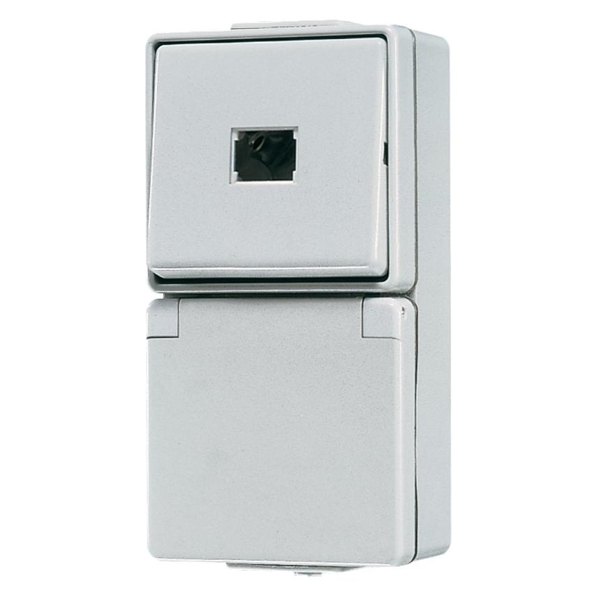 JUNG 671W Elektroschalter Pushbutton switch Weiss (671W)