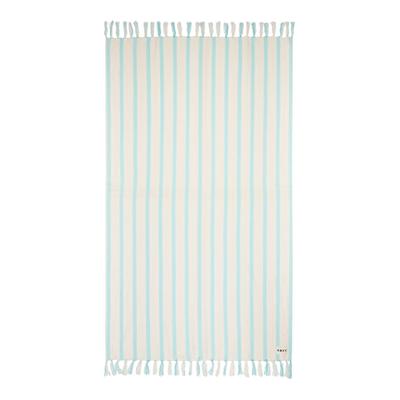 Bademantel ROXY "Blushing Cheeks", Damen, beige (tanager turquoise), Obermaterial: 100% Baumwolle., Hausmäntel Bademantel