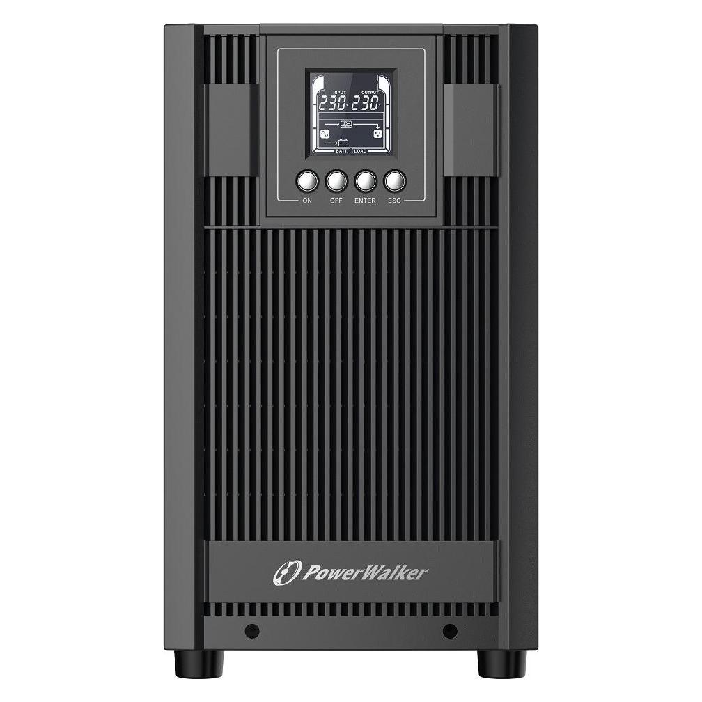 Powerwalker POWER WALKER USV ONLINE VFI 3000 BEI FR 4X FR + ANSCHLUSS, USB / RS-232, LCD, EPA (3000 VA, 2700 W) (VFI 3000 AT FR)