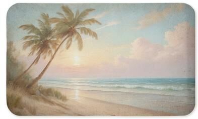 "Stupell Sunset View Beach Palms Printed Anti-Fatigue Floor Mat, design by Kim Allen, 30""x18"""