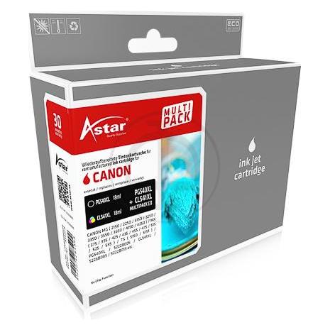 Astar 2er-Pack - 18 ml - Schwarz, Farbe (Cyan, Magenta, Gelb) (BK, M) (AS42215)