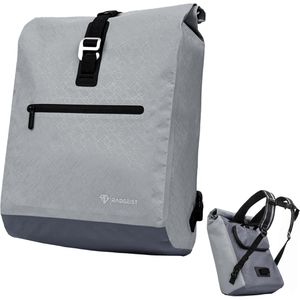 Radgeist Gepäckträgertasche RG-BPD-GR-34, grau, 20 Liter, Rucksack, wasserdicht, reflektierend