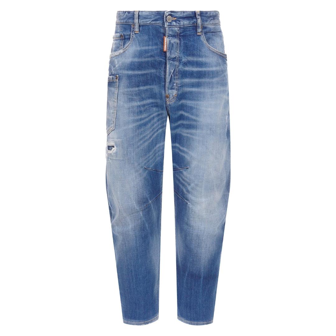 Dsquared2 Medium Small Hole Wash Kawaii Jeans Marineblauw