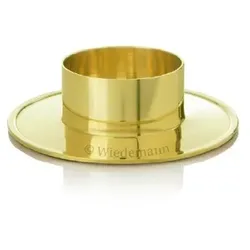Kerzenhalter Messing Gold poliert für Ø 80 mm Kerzen, Taufkerzen, Hochzeitkerzen, Anlasskerzen