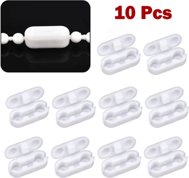 Inspire Picks 10 Piece Roller Blind Chain Connector Set For Pull Cords & Vertical Blinds 10 Piece Roller Blind Chain Connector Set For Pull Cords & Vertical Blinds