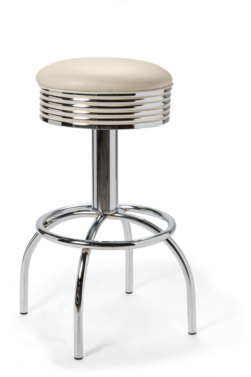 Bel Air Furniture Comet Barstool WP 77 Chrome met imitatieleer