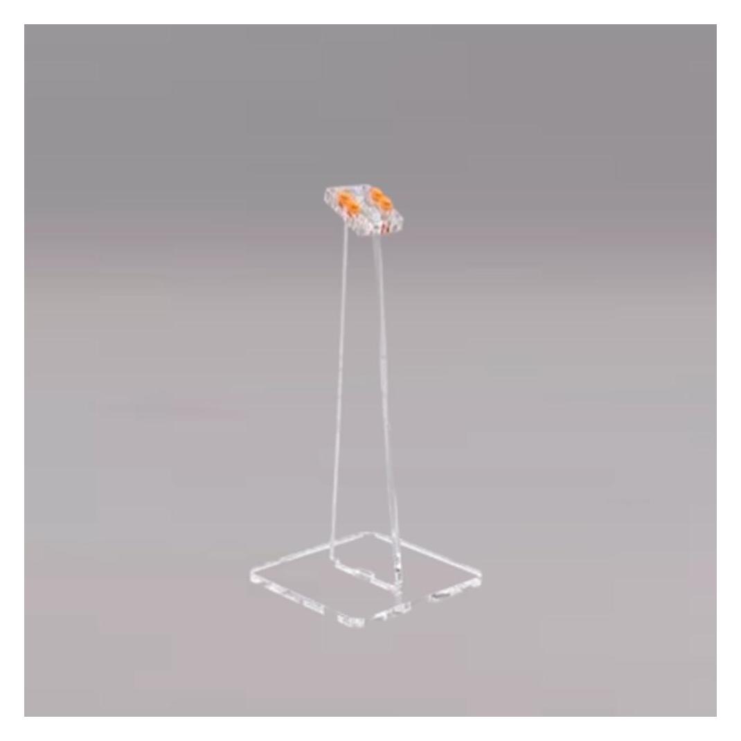 iDisplayit Acryl-Ständer für LEGO Modelle (Angewinkelt 24 cm hoch) (XP20H24-PNK)