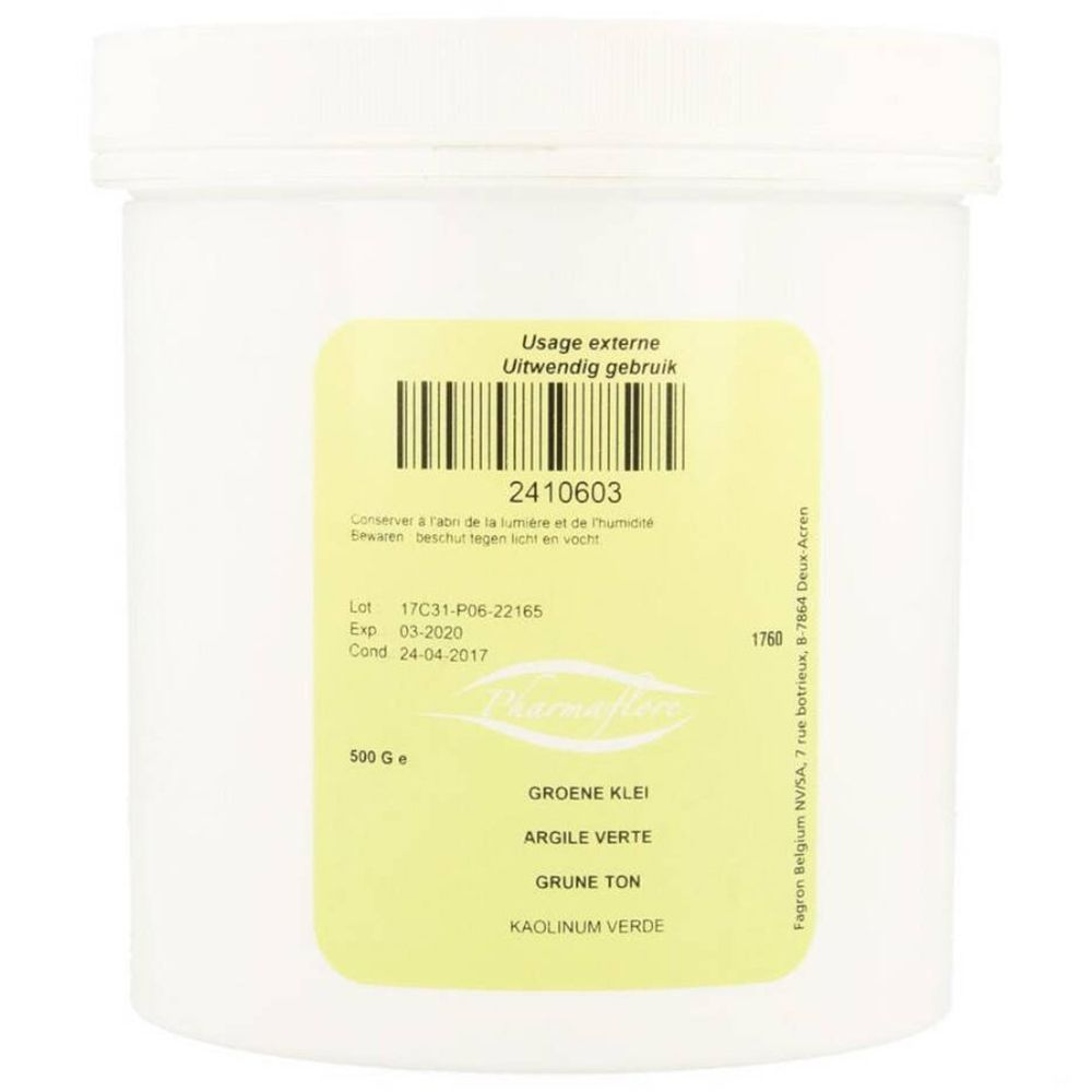 Groene Klei Gemalen 500 g Pulver