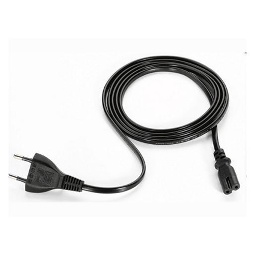 Artdev Netzanschlusskabel (Netzkabel), Eurostecker an Euro 8 Buchse, schwarz, 2pol. (EURO-NETZKABEL)