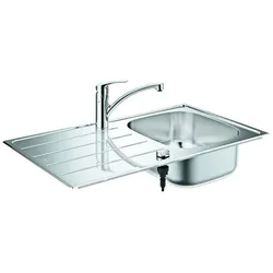 GROHE Spülen-Bundle K200 31565_1 mit Edelstahlspüle/Eurosmart SPT-Batt. chrom, 31565SD1 31565SD1