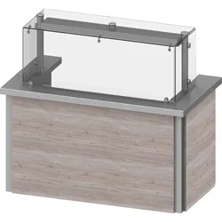 Stalgast Anfahrwand mit Dekorplatten und Hustenschutz Cube, für 4xGN1/1 (FF18835)